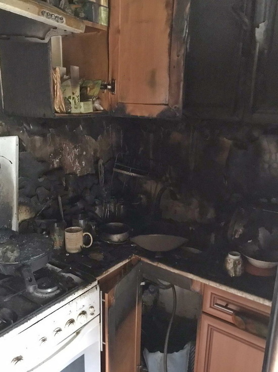 Под Дорогобужем горела кухня в квартире на третьем этаже