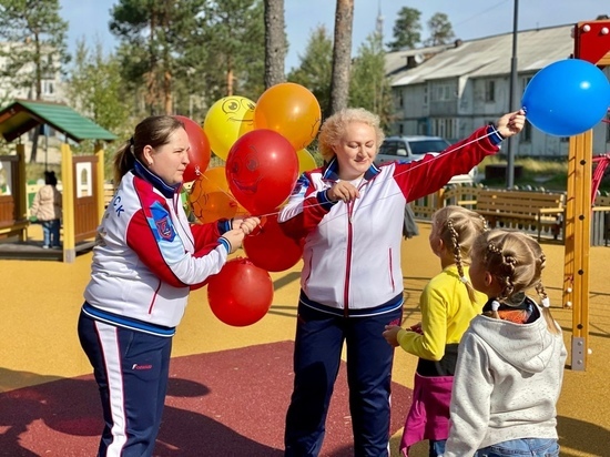 Детскую площадку «Мамонтенок» ко Дню города открыли в Ноябрьске