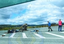 В Забайкалье на трассе «Чита-Забайкальск» перевернулся мотоцикл