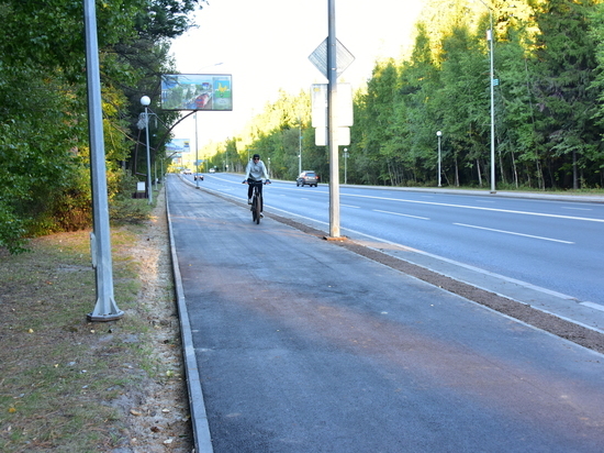 В Ханты-Мансийске появилась новая велосипедная дорожка