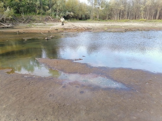 Разлив нефтепродуктов произошел возле острова Рыбачий в Новосибирской области