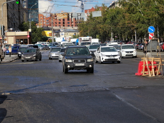 В Новосибирске ремонт на проспекте Димитрова планируют закончить к концу сентября
