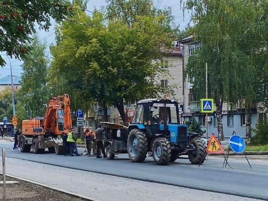 В Йошкар-Оле продолжается ремонт улицы Панфилова