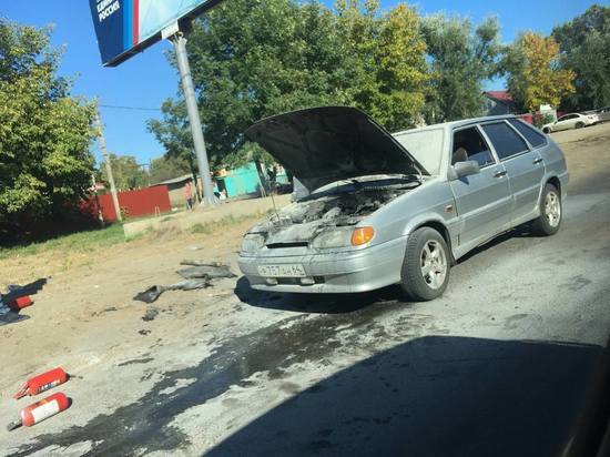 На окраине Саратова только что сгорел автомобиль