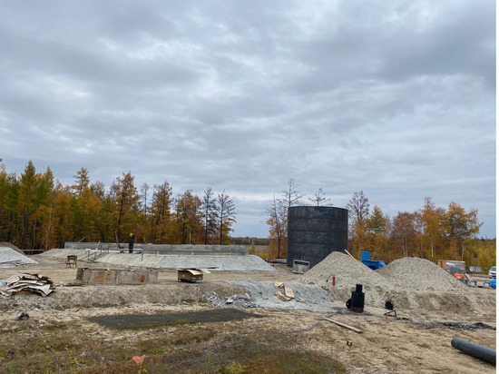 В селе Бердигестях Якутии строят водоочистную станцию