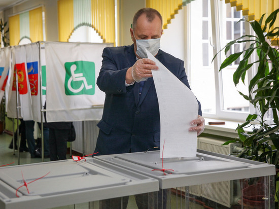 Глава парламента Мурманской области Сергей Дубовой проголосовал на выборах