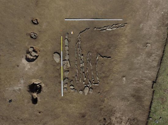 Геоглиф в виде быка нашли петербургские археологи в Тыве