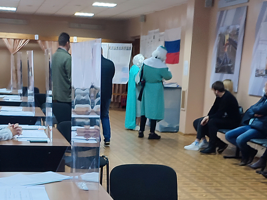 В Брянске проголосовали на выборах в Госдуму Дед Мороз и Снегурочка