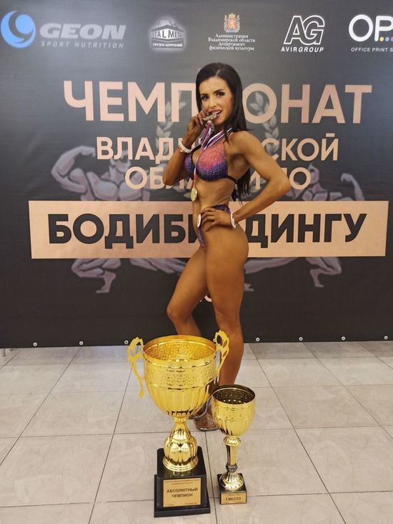 Бодибилдерша из Костромы выиграла турнир во Владимирской области