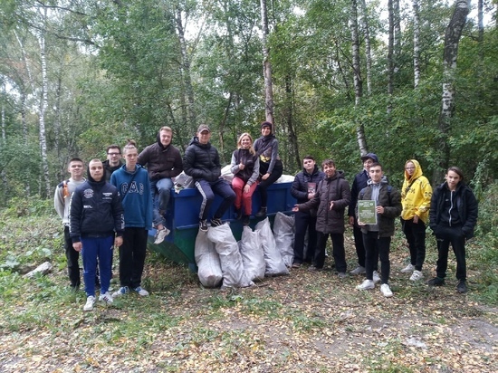Тульские волонтеры очистили Косую гору от мусора