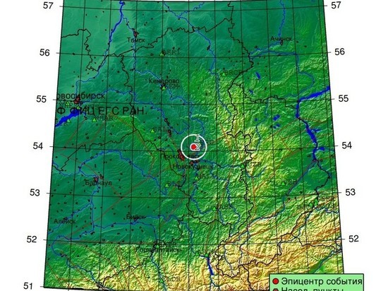 Очередное землетрясение произошло в Кузбассе сегодня утром