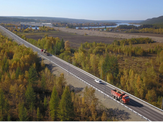 В Якутии завершен ремонт участка федеральной трассы «Лена»