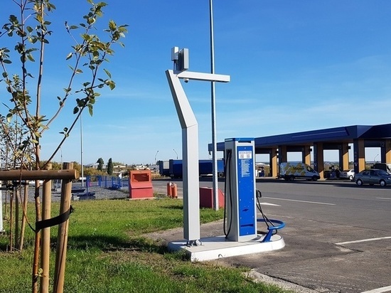 В Белгороде установили три новые станции для зарядки электромобилей