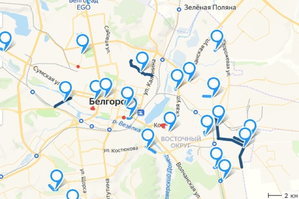 Белгород место на карте.