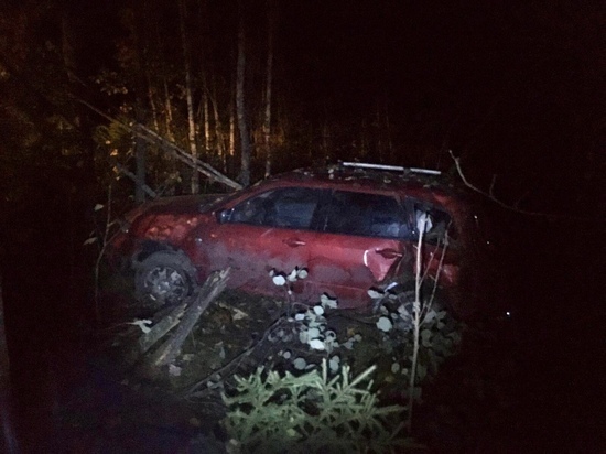  Пенсионер на иномарке рано утром попал в ДТП  в Карелии