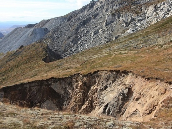 В Хибинах обвались часть склона на горе Юкспорр
