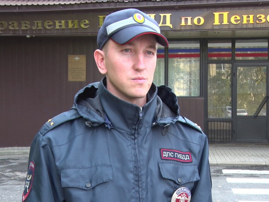 В Пензе экипаж ДПС срочно сопроводил машину с больным ребенком