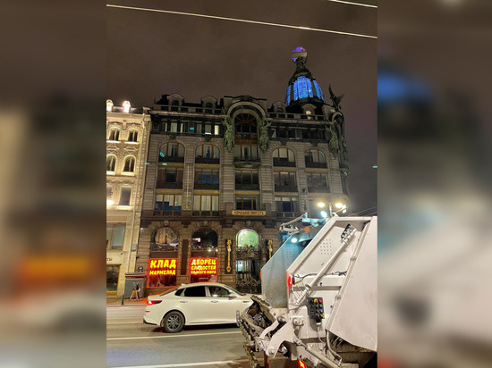Петербуржцам подсказали, куда жаловаться на кричащую вывеску в доме Зингера