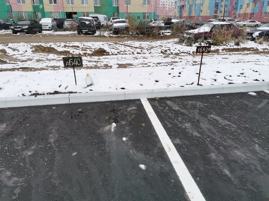Автомобилисты снова забивают для себя новые парковочные места в Ноябрьске