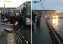 В конце сентября жители Новосибирска пожаловались на "экстремальную посадку" в городские автобусы возле вокзала "Новосибирск-Главный" и на улице Вокзальная магистраль