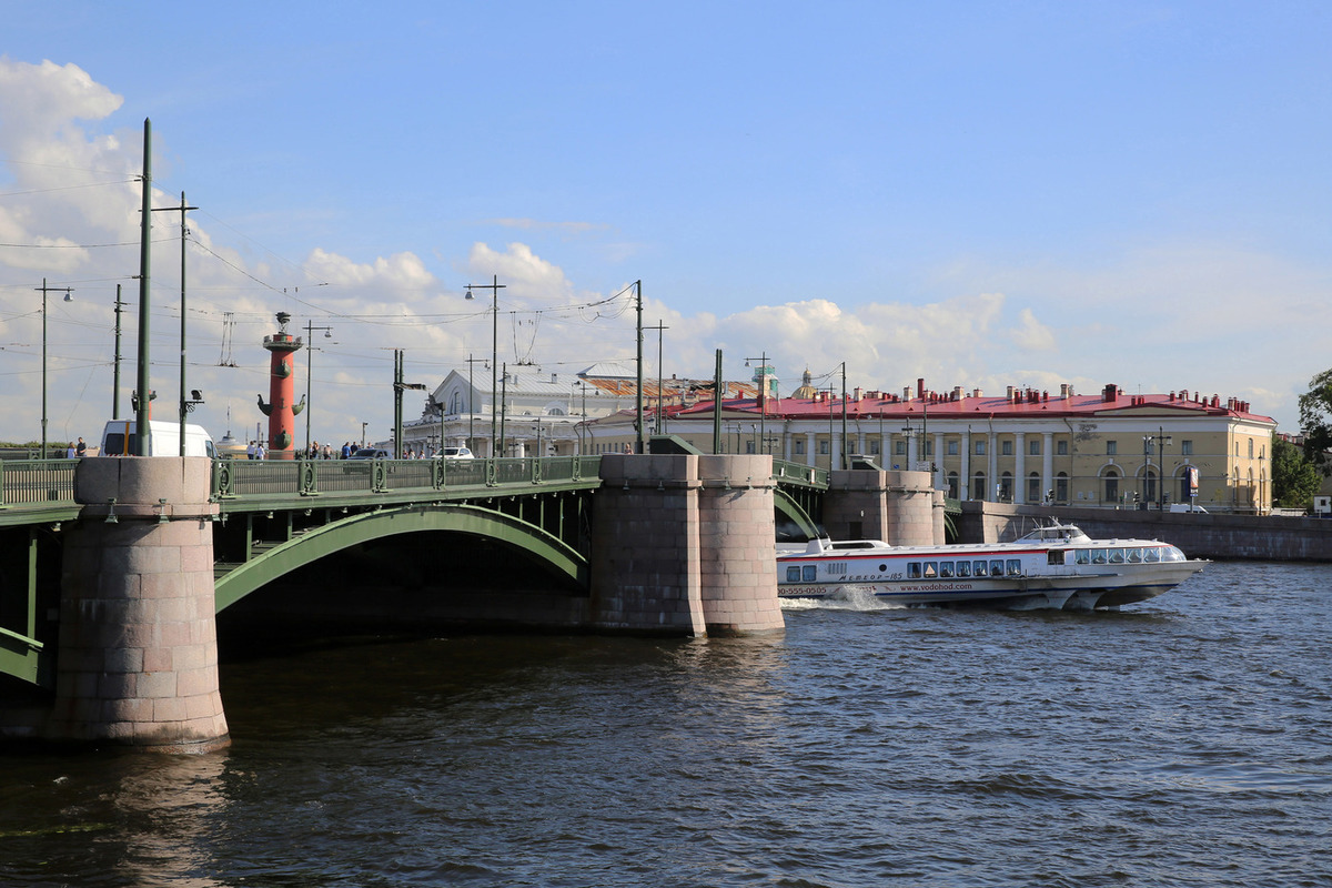 Биржевой мост в санкт петербурге фото