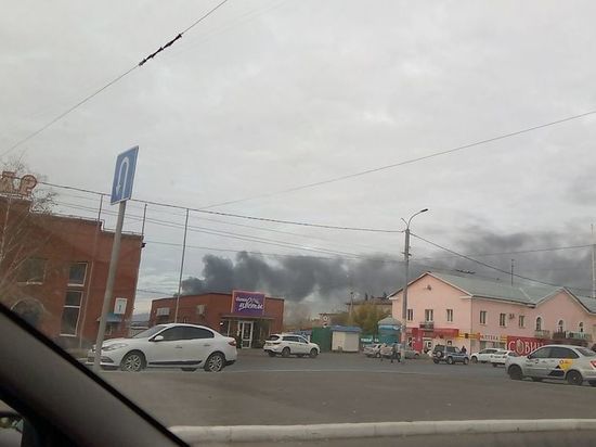 В Оренбурге замечено сильное возгорание в районе завода РТИ