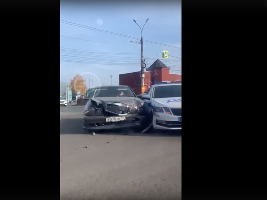 В Рязани произошло ДТП с полицейским автомобилем