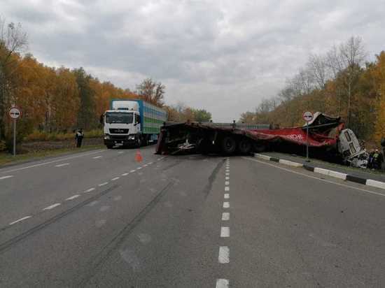В Курской области в ДТП с участием двух большегрузов погиб водитель