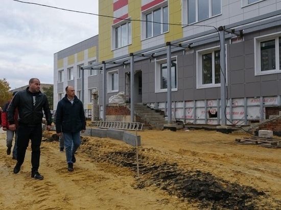 В Притамбовье продолжается строительство детсада на 120 мест