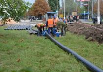 Вчера, 13 октября, были завершены работы на одном из участков водовода по улице Прожекторной в Донецке