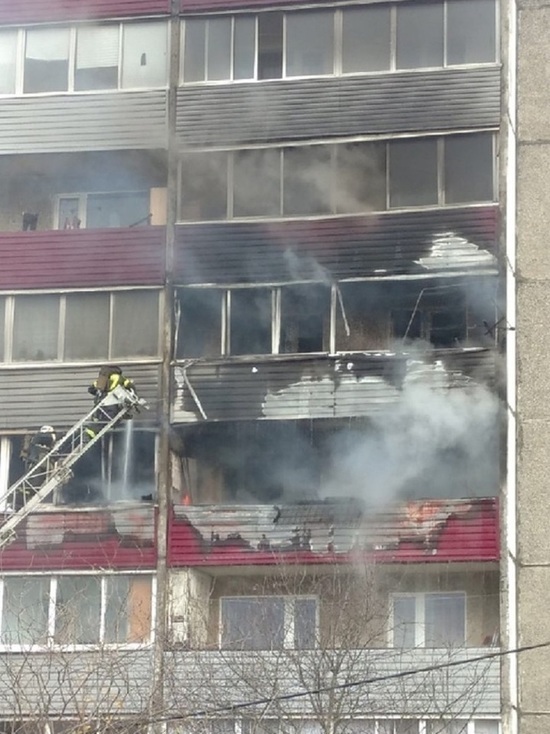В Петрозаводске в районе Ключевая произошёл крупный пожар