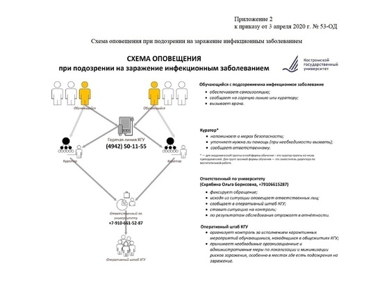 В Костромском университете определили порядок перевода учебных групп на дистанционный режим