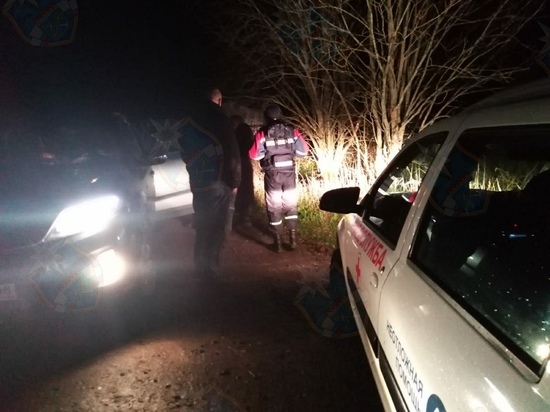Супруги с детьми застряли на машине в лесу в Волховском районе