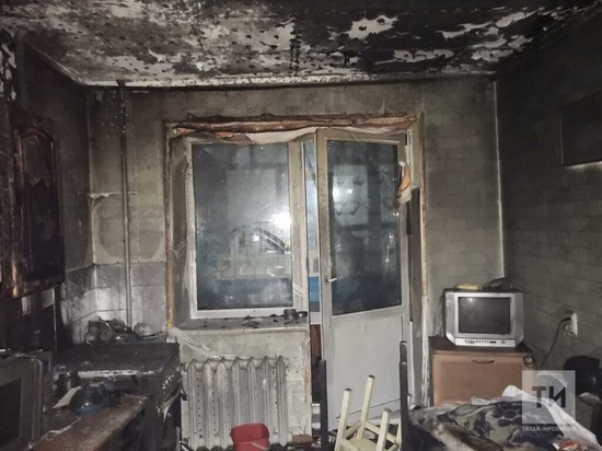 На пожаре в многоэтажке в Челнах погиб один из жильцов