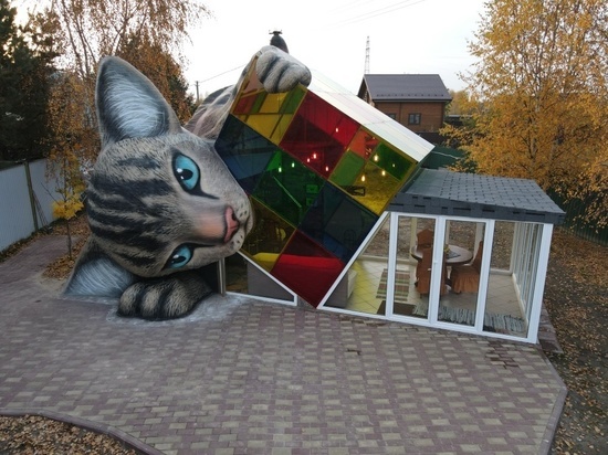 В Ярославле появилась дача в виде кошки, напечатанная на 3D принтере