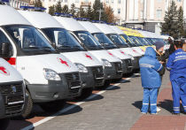 Сегодня, 21 октября, в центре Улан-Удэ состоялась торжественная церемония вручения медицинским организациям автомобилей скорой помощи