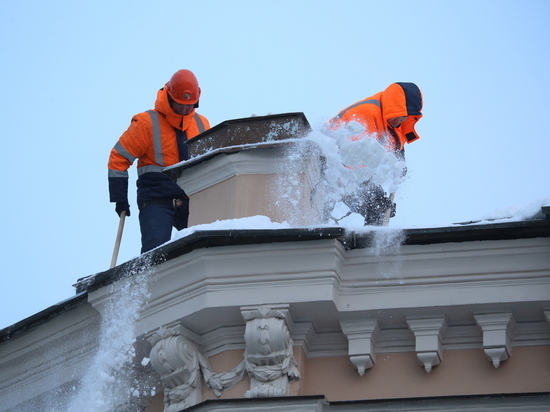 Крыши Смольного и Эрмитажа очистят от снега и сосулек почти за 12 млн рублей