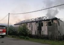 В Хакасии загорелось административное здание, и воспламенился уголь в котельной