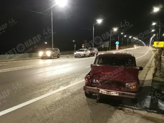 На трассе под Курском в массовом ДТП пострадал один человек