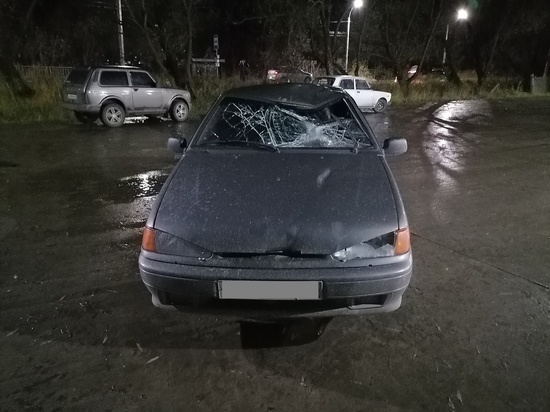 Опубликованы фото с места аварии в Тверской области, в которой 18-летняя девушка сбила мужчину