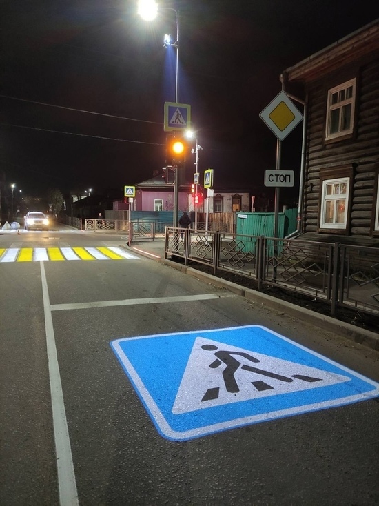 В Улан-Удэ появились инновационные проекторы дорожных знаков