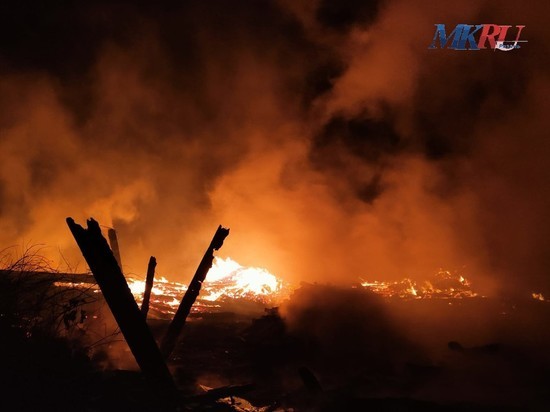 На окраине Рязани сгорели четыре дачных дома