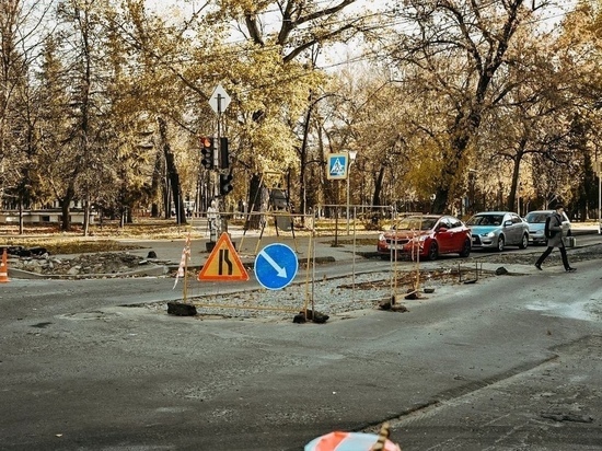 В Курске дорожные работы на улице Гоголя завершены на 90%