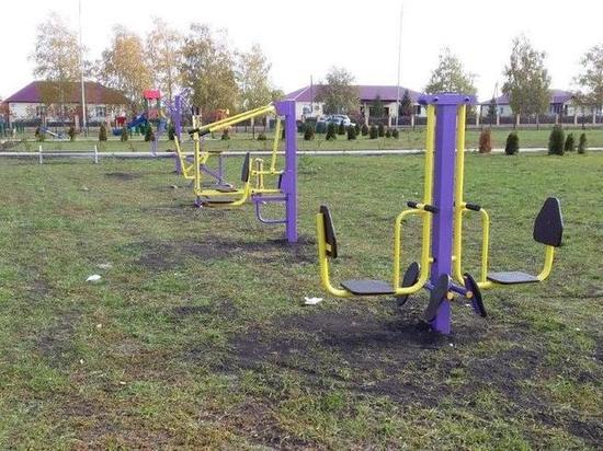 В одной из деревень Мордовского района появилась детская игровая площадка