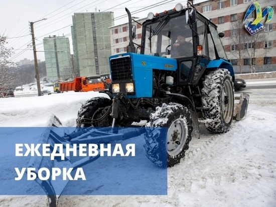 С улиц Мурманска вывезено более 1,4 тысяч кубометров снега