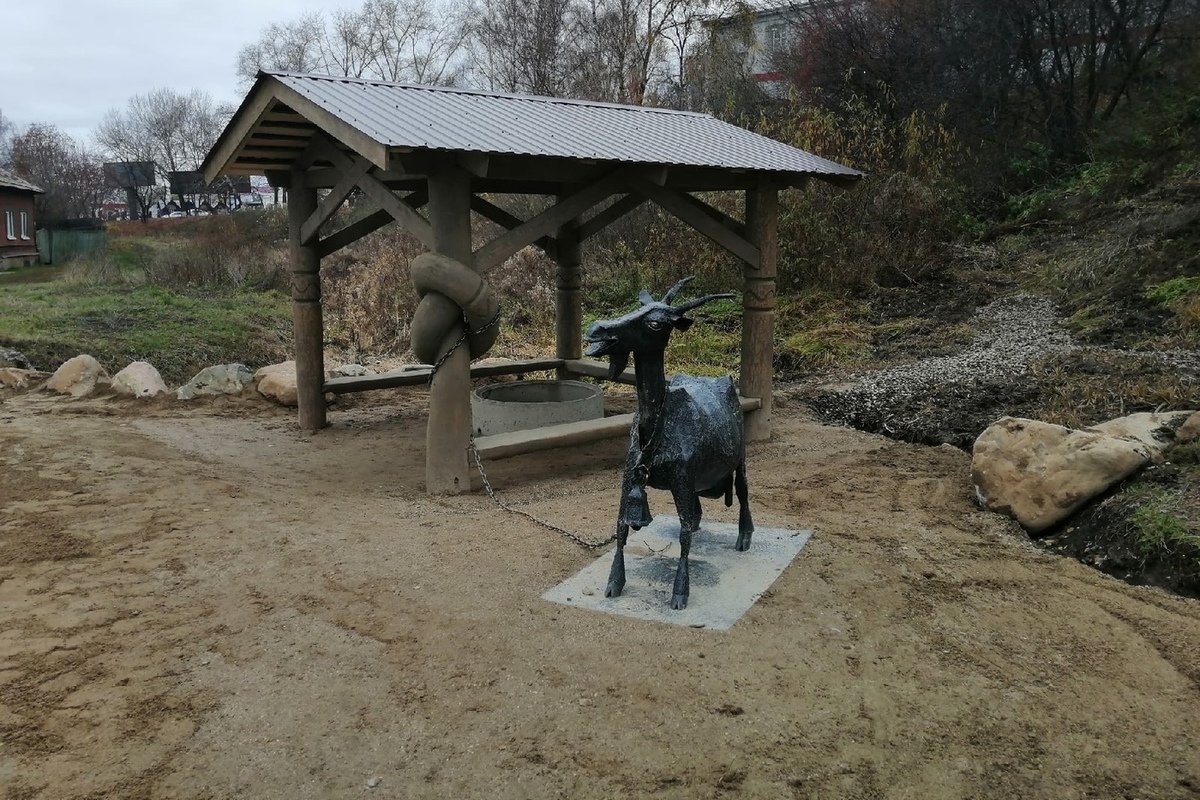 Пришла коза рогатая… В костромском Галиче появился новый арт-объект