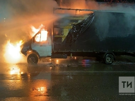 В Нижнекамске сегодня ночью сгорела «ГАЗель»