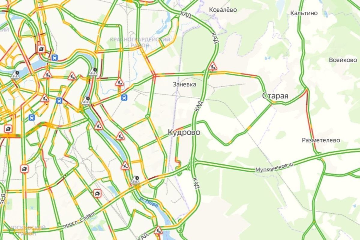 Санкт петербург выехать из города. КАД Янино. Янино 2 КАД. Пробка на КАД 15.03. Нумерация полос на КАД В СПБ.