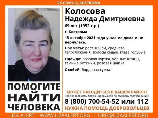 Костромской отряд «ЛизаАлерт» сообщает об успешном завершении поисков 69-летней пенсионерки