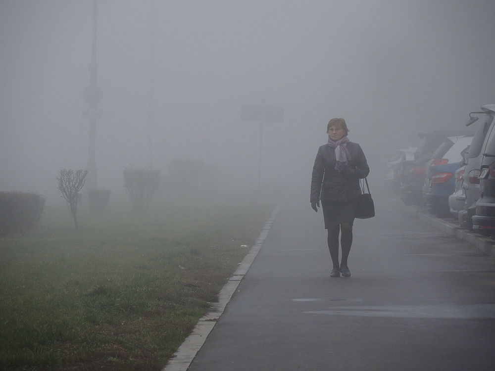 Странный "радиационный" туман накрыл Москву: галерея столичного "Сайлент Хилла"